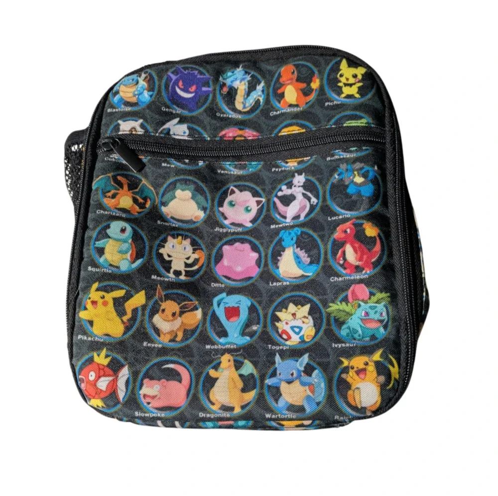 Pokemon Characters Grid Insulated Lunch Bag / Lunch Box
